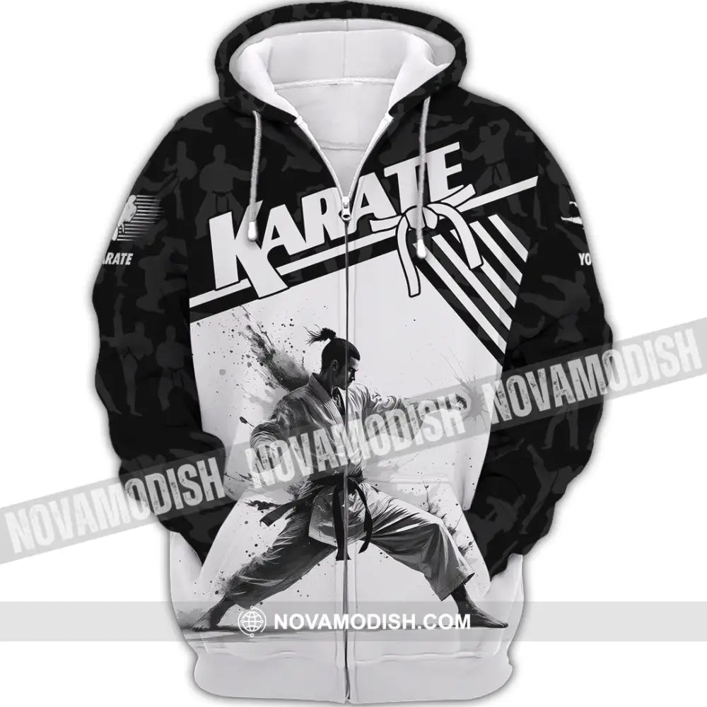 Unisex Shirt - Custom Karate Shirt Zipper Hoodie / S T-shirt