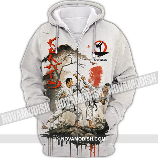 Unisex Shirt - Custom Karate Shirt Zipper Hoodie / S T-shirt