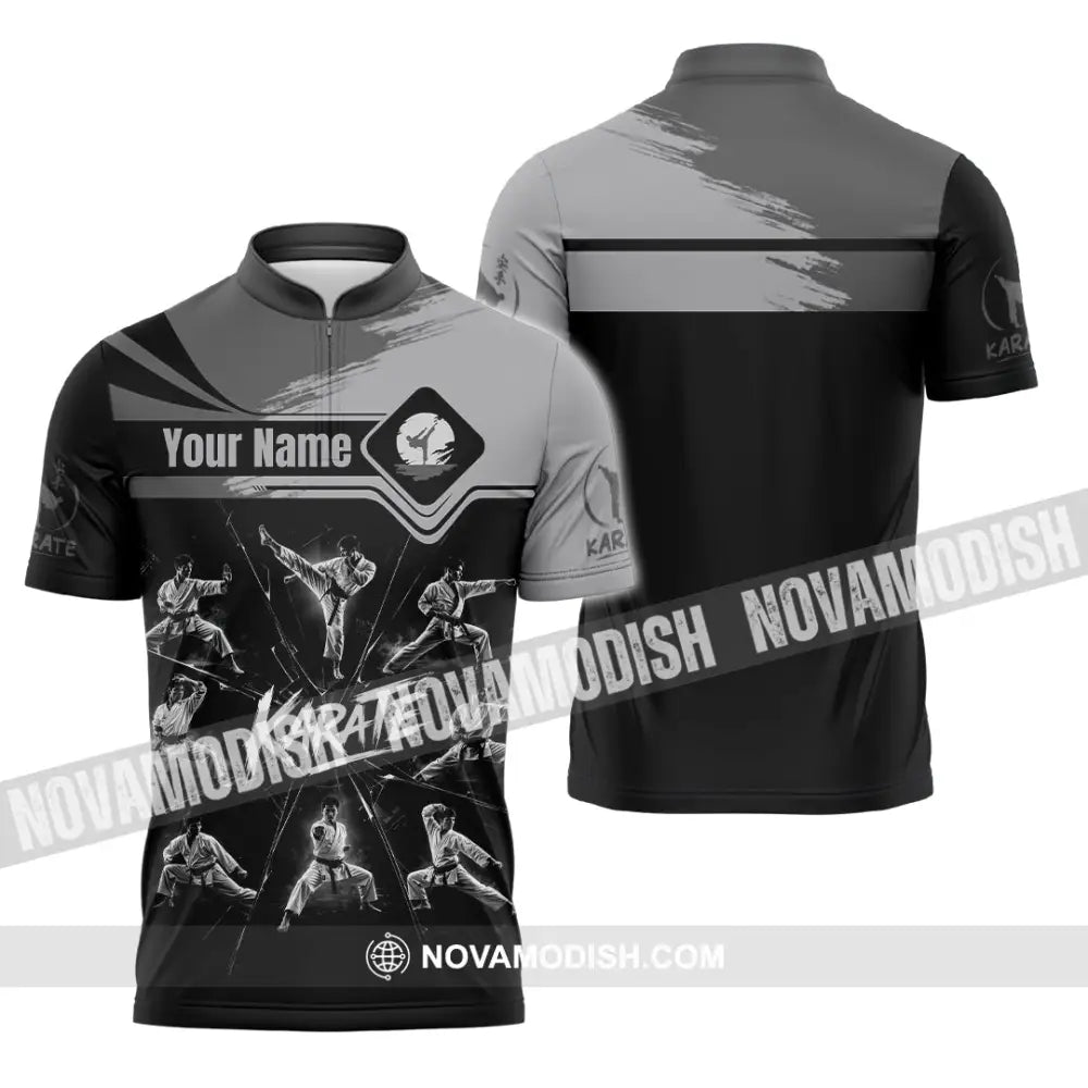 Unisex Shirt - Custom Karate Shirt - Zipper Polo Shirt / S - T-shirt