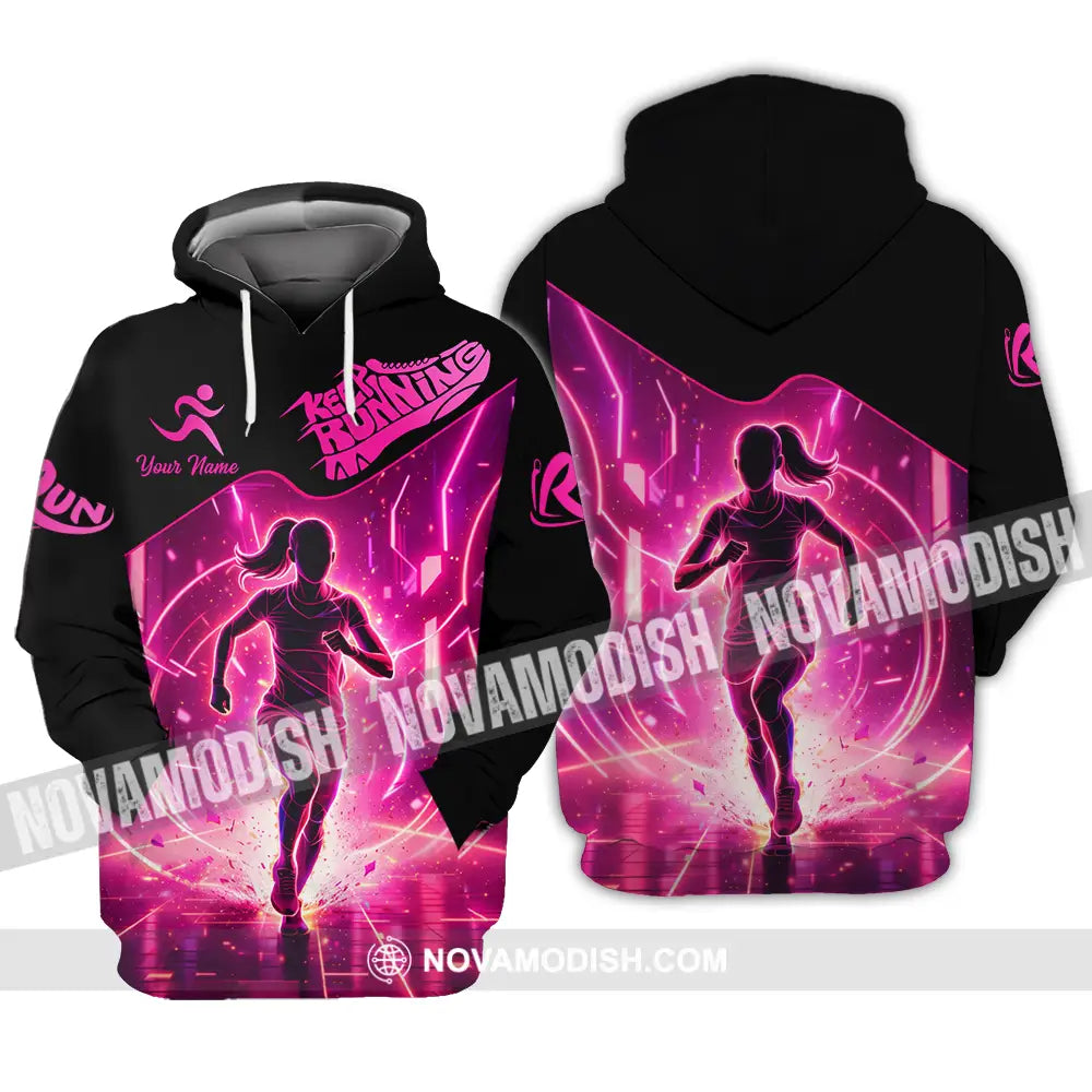 Unisex Shirt - Custom Keep Running 3D Shirt - Hoodie / S - T-shirt