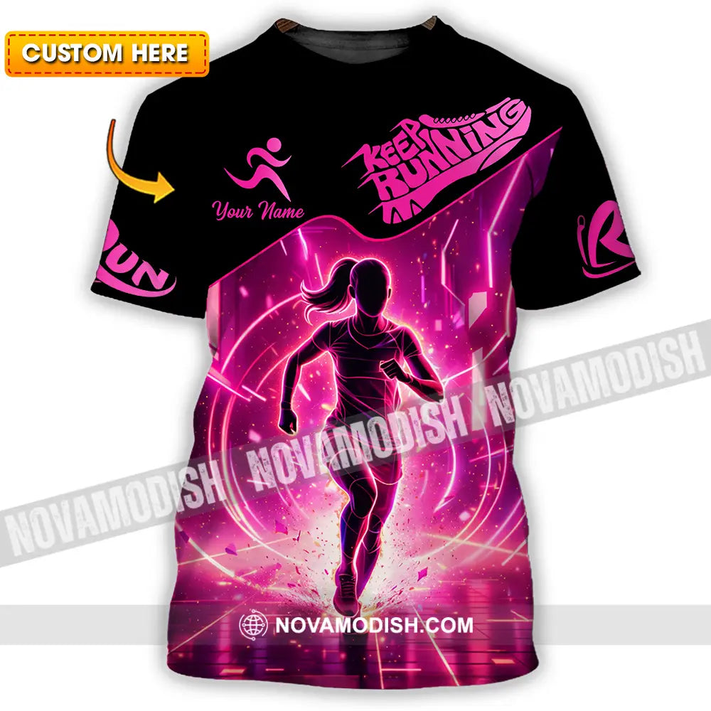 Unisex Shirt - Custom Keep Running 3D Shirt - T-shirt