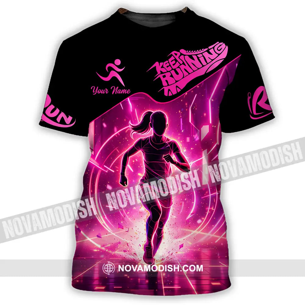 Unisex Shirt - Custom Keep Running 3D Shirt - T-Shirt / S - T-shirt