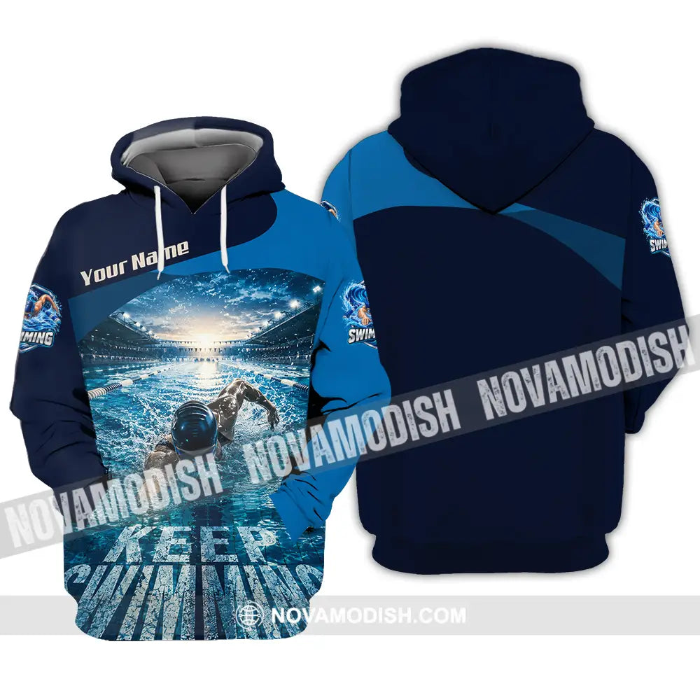 Unisex Shirt - Custom Keep Swimming Shirt - Hoodie / S - T-shirt