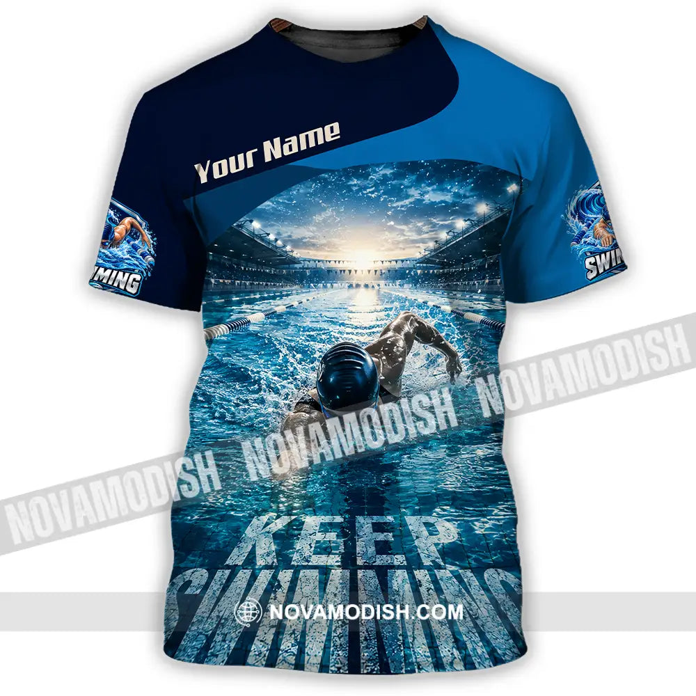 Unisex Shirt - Custom Keep Swimming Shirt - T-Shirt / S - T-shirt