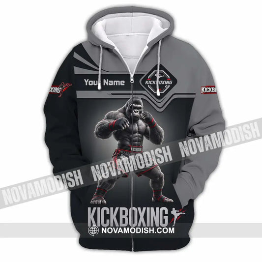 Unisex Shirt - Custom Kickboxing Shirt - Zipper Hoodie / S - T-shirt