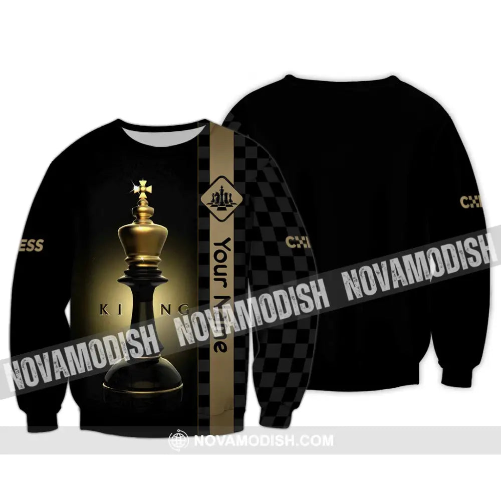 Unisex Shirt - Custom King Of Chess Shirt Long Sleeve / S T-shirt