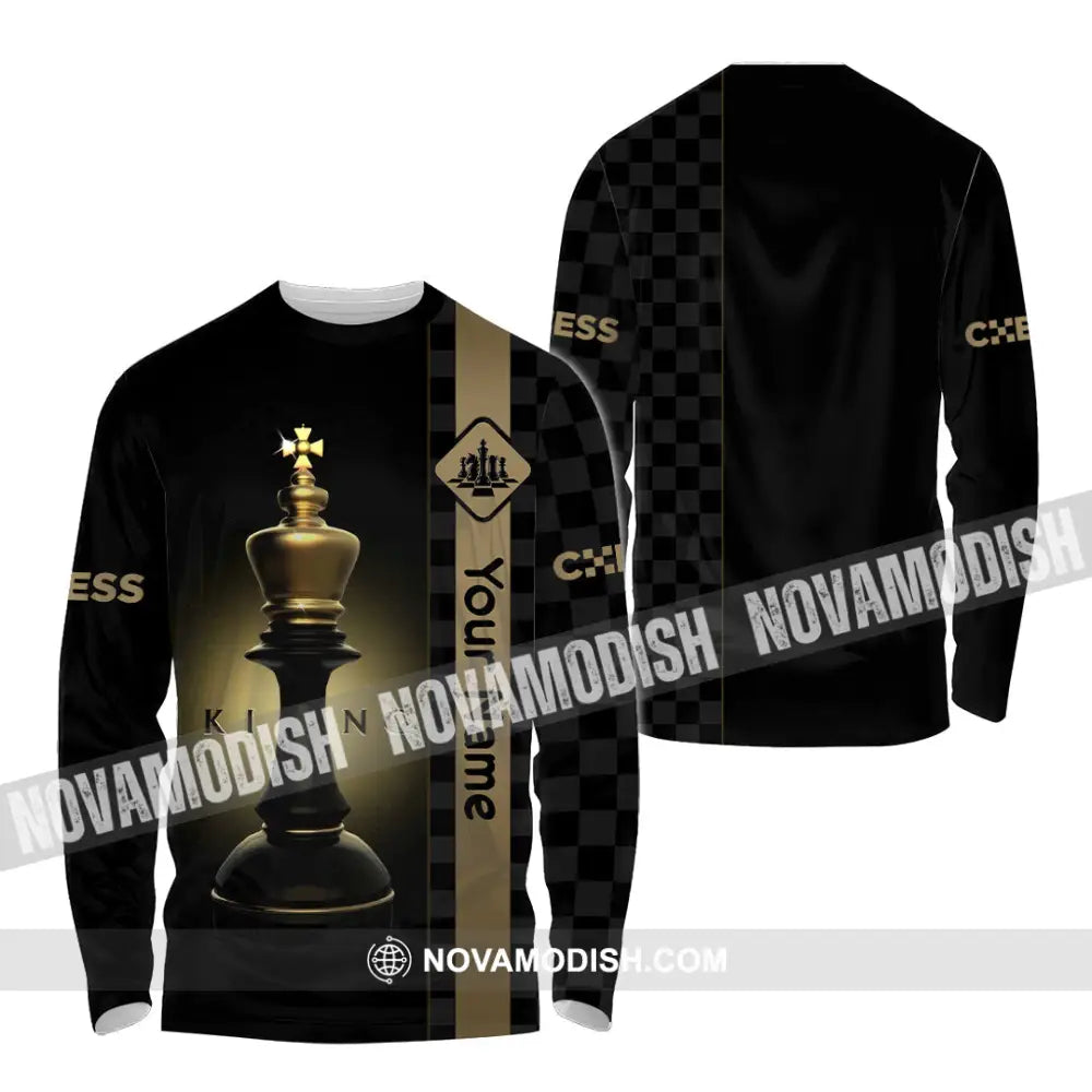 Unisex Shirt - Custom King Of Chess Shirt Long Sleeve Shirt / S T-shirt