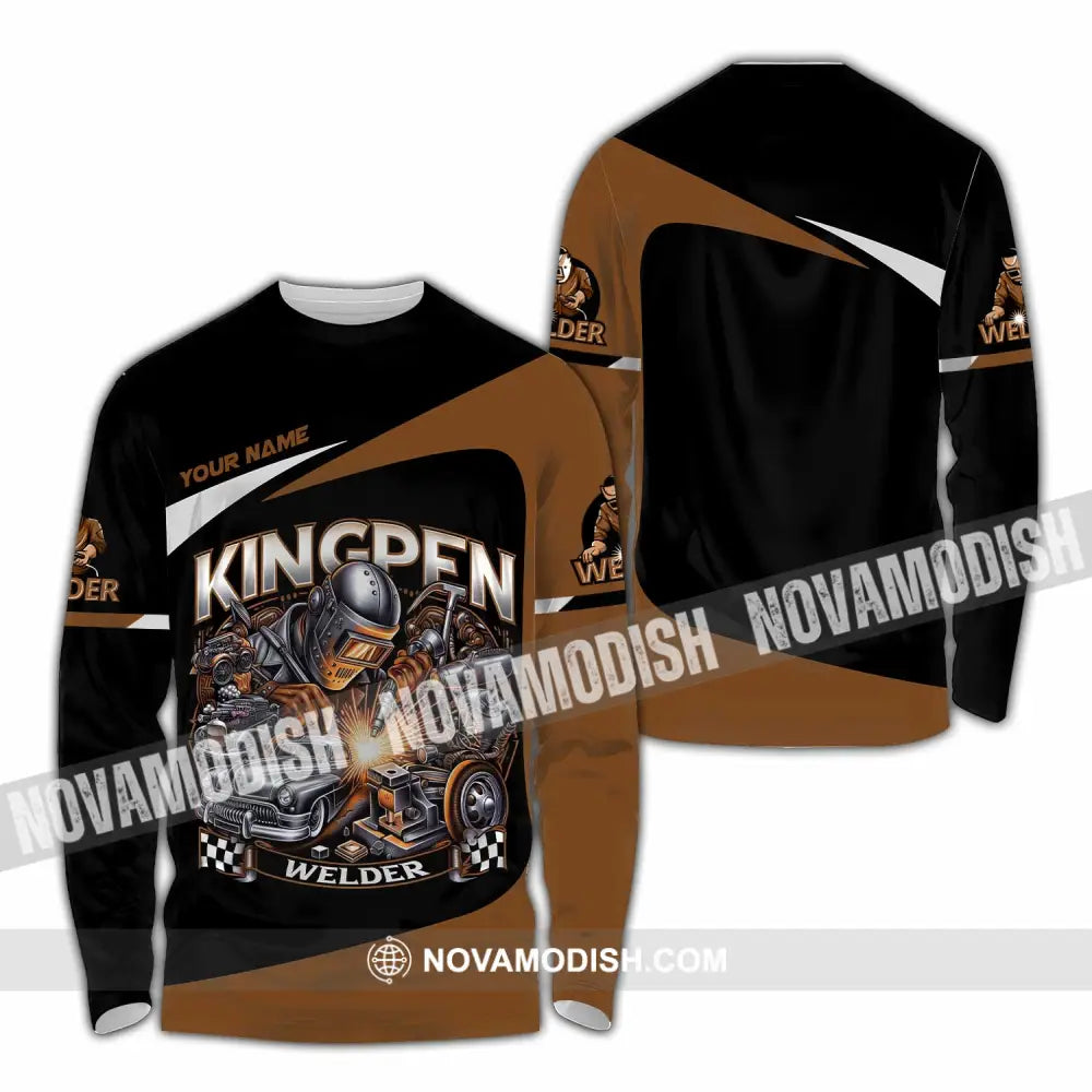 Unisex Shirt - Custom Kingpen Welder Shirt Long Sleeve Shirt / S T-shirt