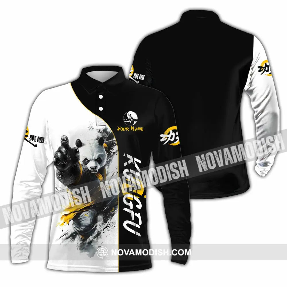 Unisex Shirt - Custom Kungfu Shirt Long Sleeve Polo / S T-shirt