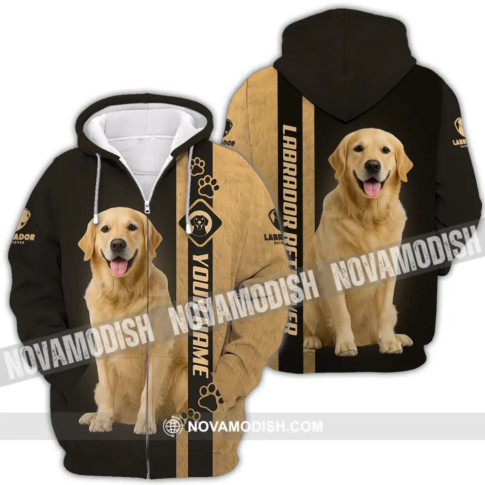 Unisex Shirt - Custom Labrador Retriever Shirt Zipper Hoodie / S T-shirt