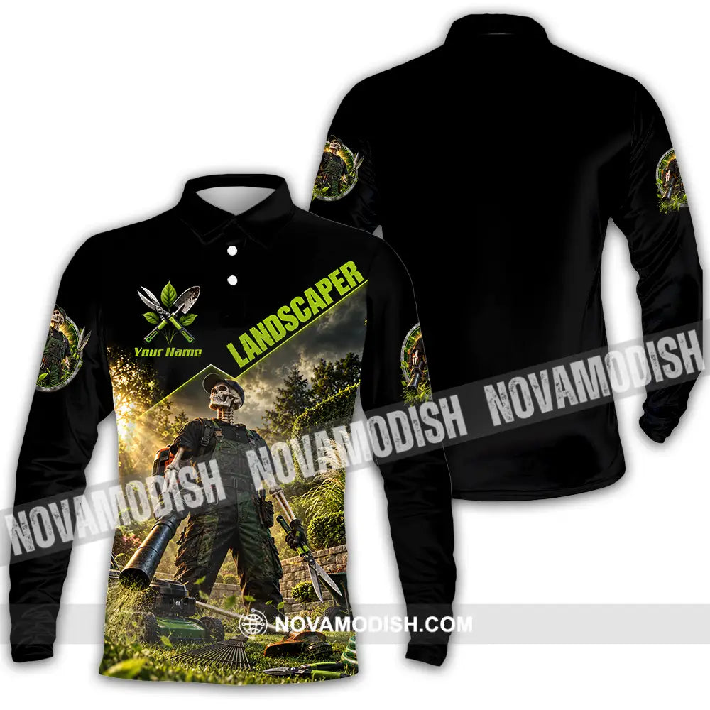 Unisex Shirt - Custom Landscape Shirt - Long Sleeve Polo / S - T-shirt