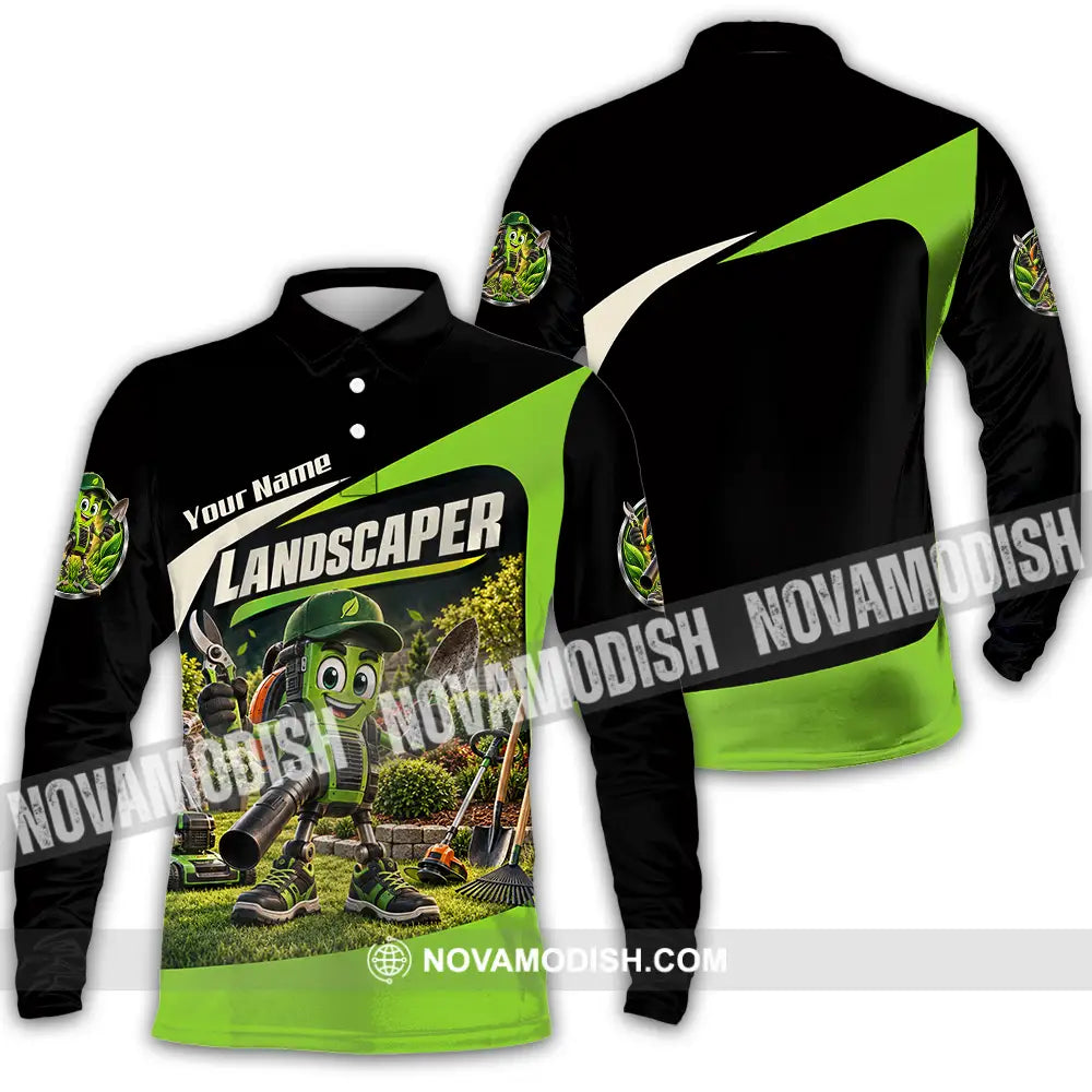 Unisex Shirt - Custom Landscape Shirt - Long Sleeve Polo / S - T-shirt