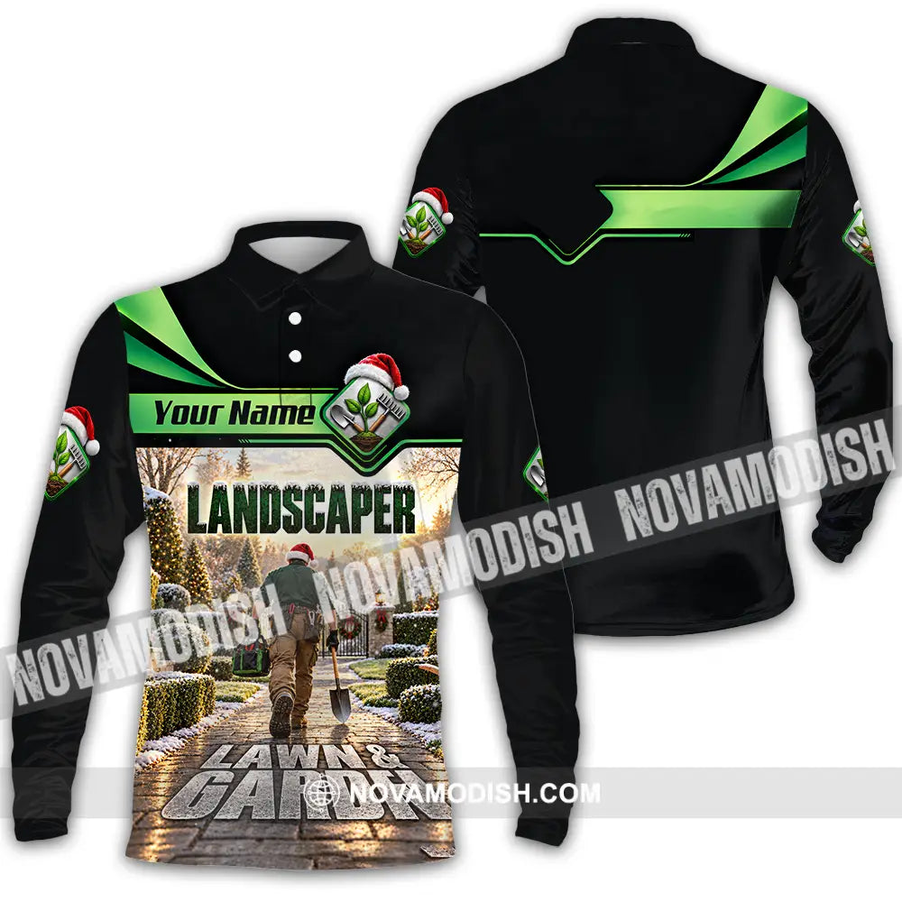 Unisex Shirt - Custom Landscaper Shirt - Long Sleeve Polo / S - T-shirt