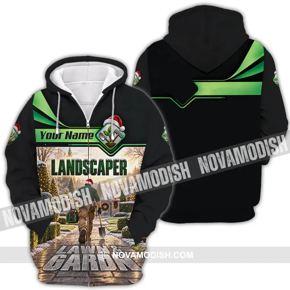 Unisex Shirt - Custom Landscaper Shirt - Zipper Hoodie / S - T-shirt