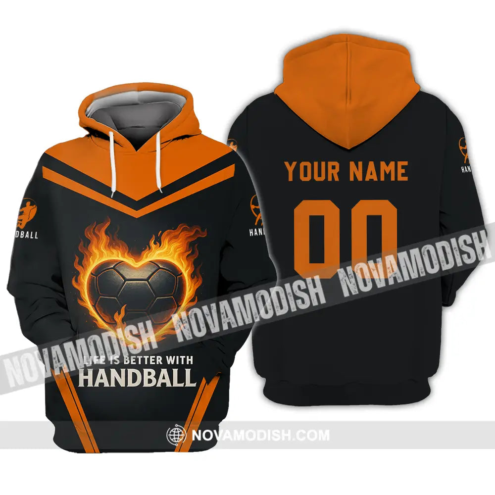 Unisex Shirt - Custom Life Is Better With Handball Shirt Hoodie / S T-shirt