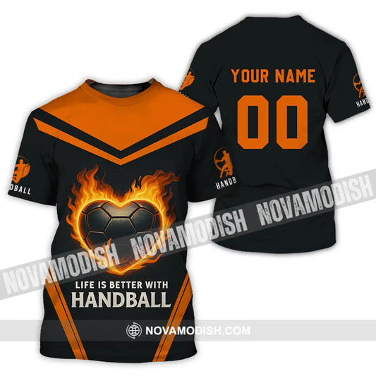 Unisex Shirt - Custom Life Is Better With Handball Shirt T-Shirt / S T-shirt
