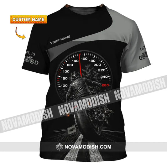 Unisex Shirt - Custom Life Is Good Biker Shirt - T-shirt