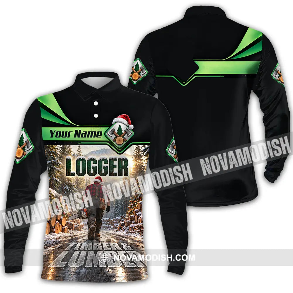 Unisex Shirt - Custom Logger Shirt - Long Sleeve Polo / S - T-shirt