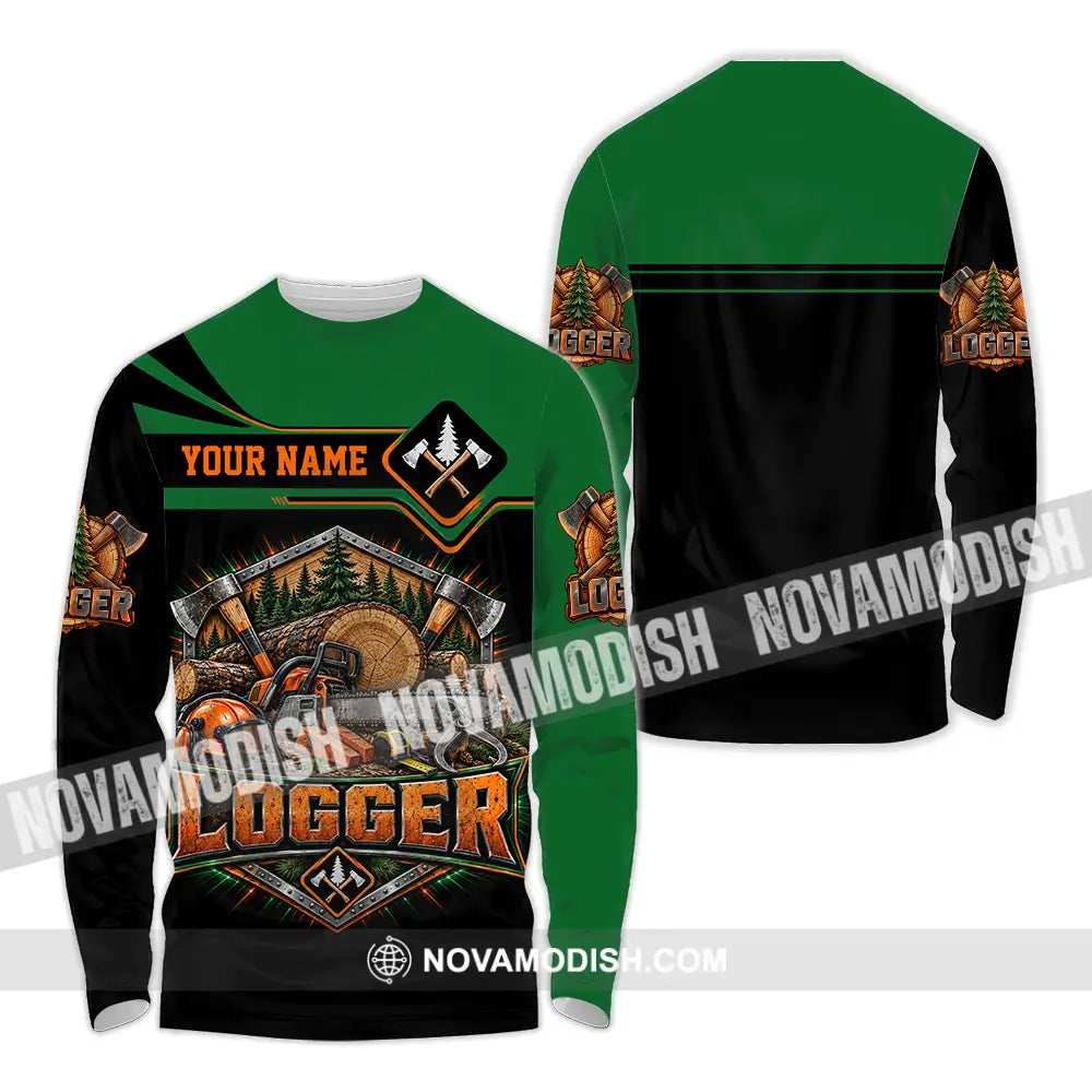 Unisex Shirt - Custom Logger Shirt - Long Sleeve Shirt / S - T-shirt