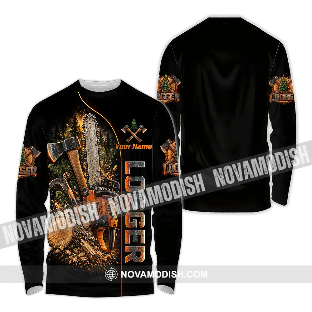 Unisex Shirt - Custom Logger Shirt - Long Sleeve Shirt / S - T-shirt