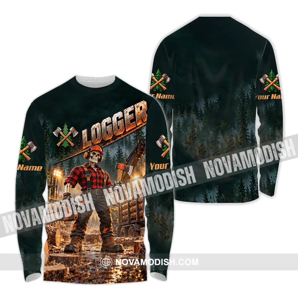 Unisex Shirt - Custom Logger Shirt - Long Sleeve Shirt / S - T-shirt