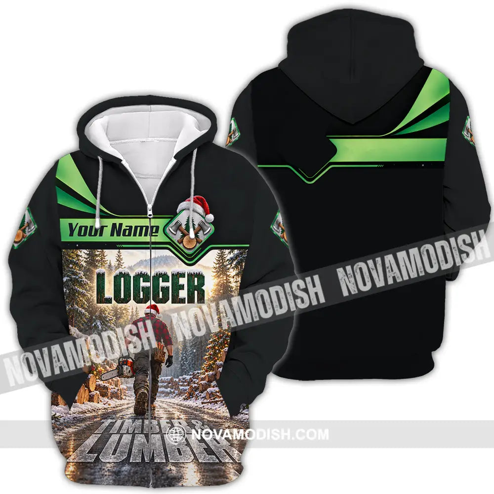 Unisex Shirt - Custom Logger Shirt - Zipper Hoodie / S - T-shirt