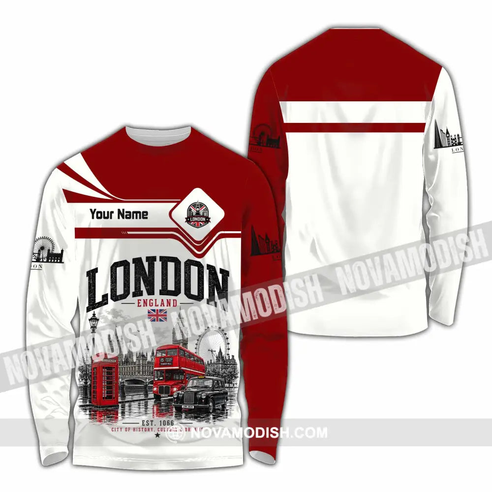 Unisex Shirt - Custom London Shirt - Long Sleeve Shirt / S - T-shirt