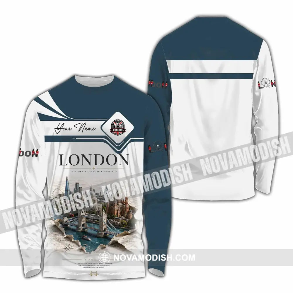 Unisex Shirt - Custom London Shirt - Long Sleeve Shirt / S - T-shirt