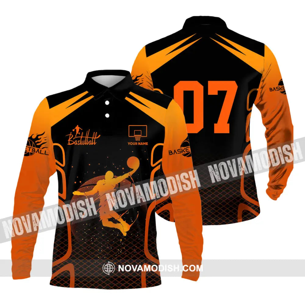 Unisex Shirt - Custom Love Basketball Shirt Long Sleeve Polo / S T-shirt