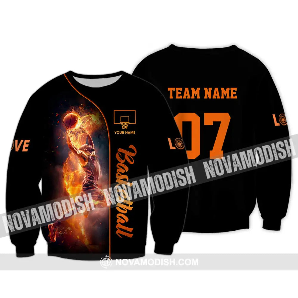 Unisex Shirt - Custom Love Basketball Shirt Long Sleeve / S T-shirt