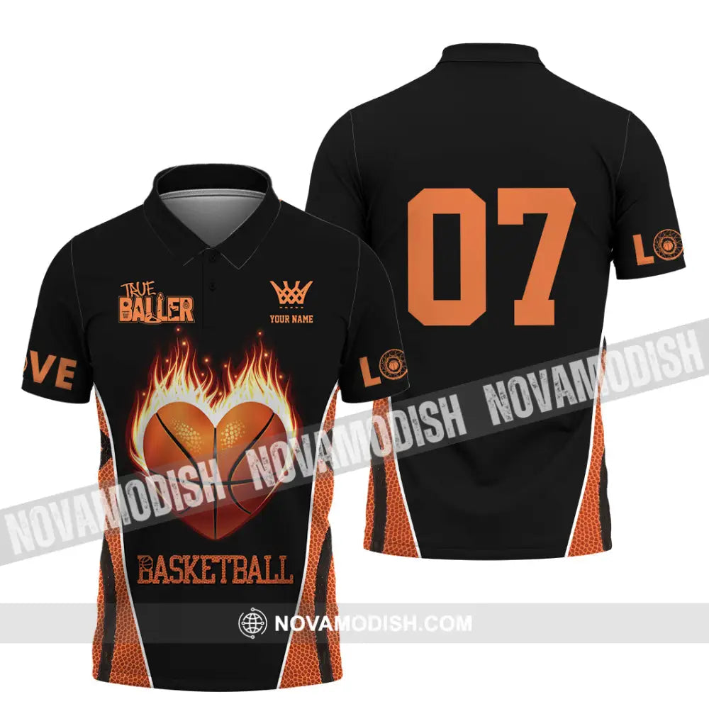 Unisex Shirt - Custom Love Basketball Shirt Polo Shirt / S T-shirt