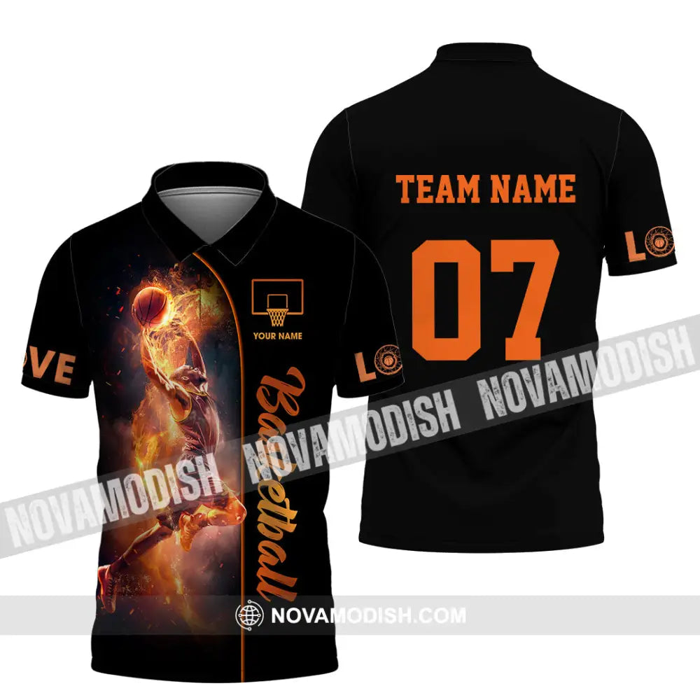 Unisex Shirt - Custom Love Basketball Shirt Polo Shirt / S T-shirt