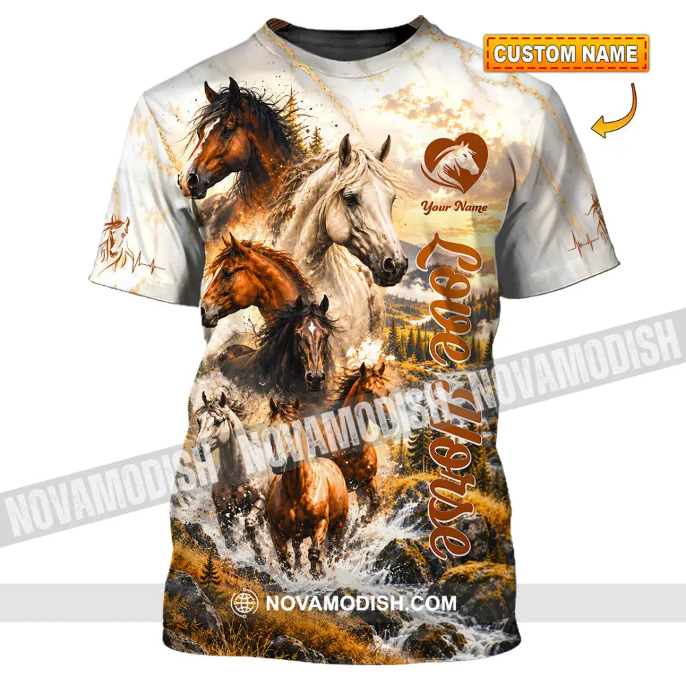 Unisex Shirt - Custom Love Horse Shirt - T-shirt