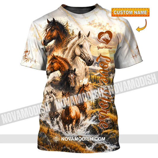 Unisex Shirt - Custom Love Horse Shirt - T-shirt