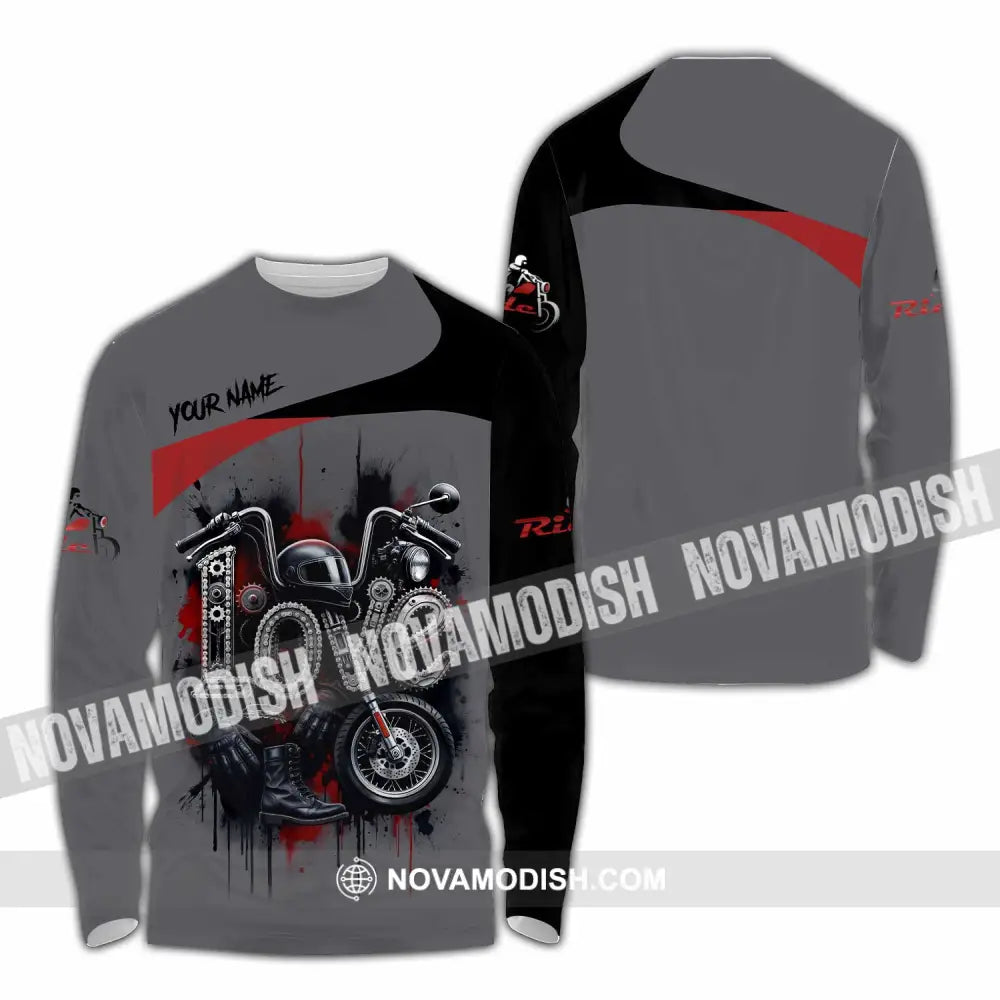 Unisex Shirt - Custom Love Rider 3D Shirt Long Sleeve Shirt / S T-shirt
