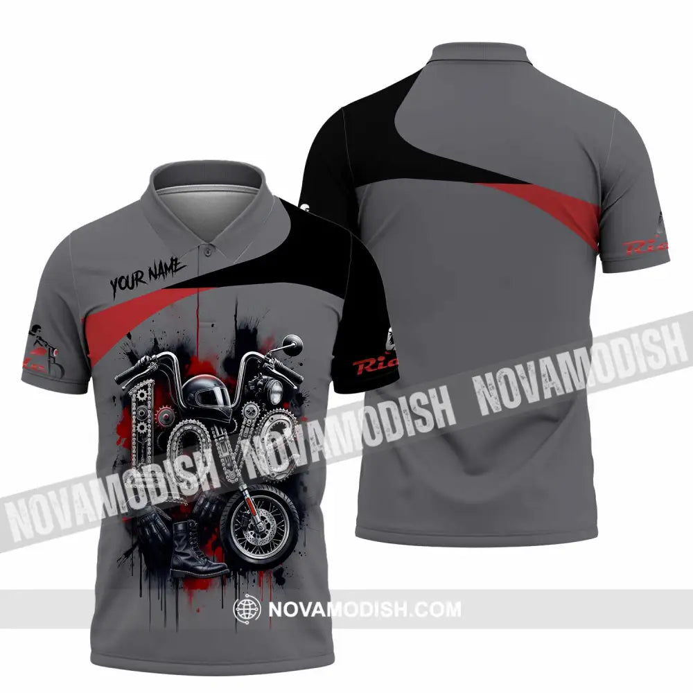 Unisex Shirt - Custom Love Rider 3D Shirt Polo Shirt / S T-shirt
