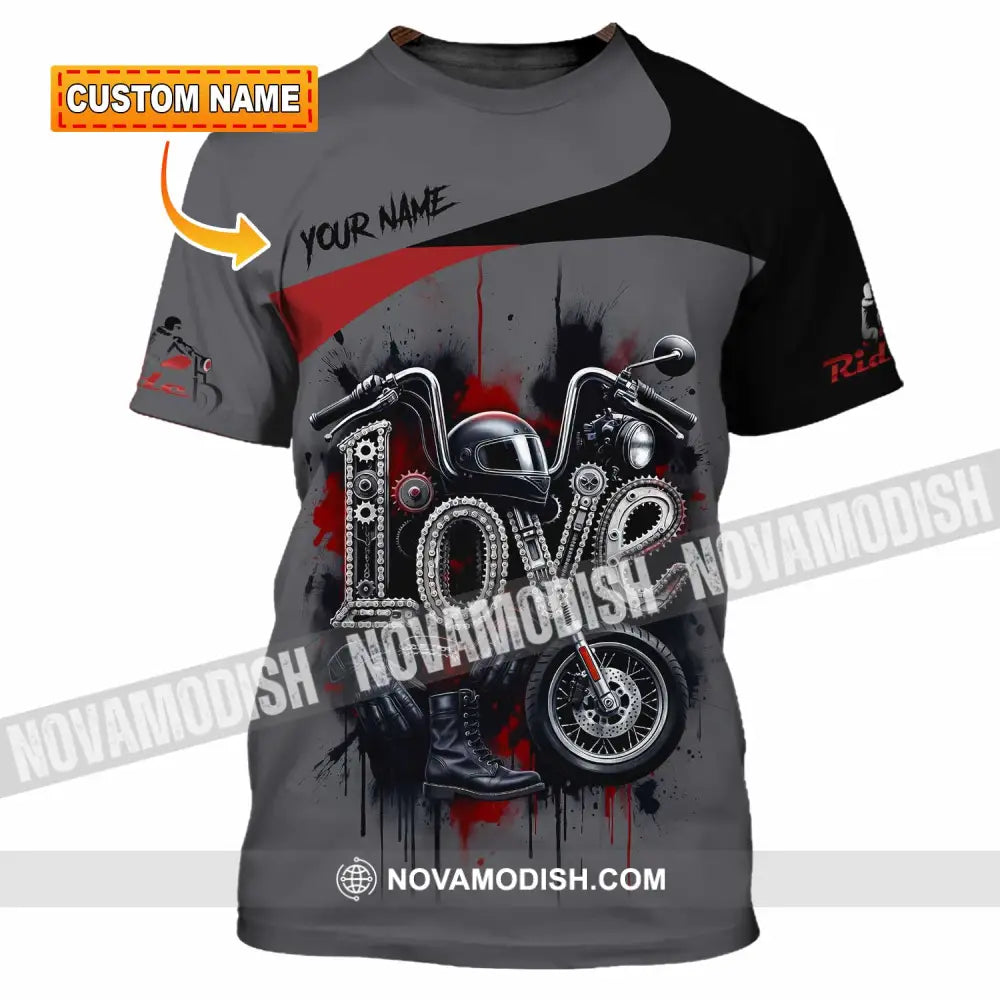 Unisex Shirt - Custom Love Rider 3D Shirt T-shirt
