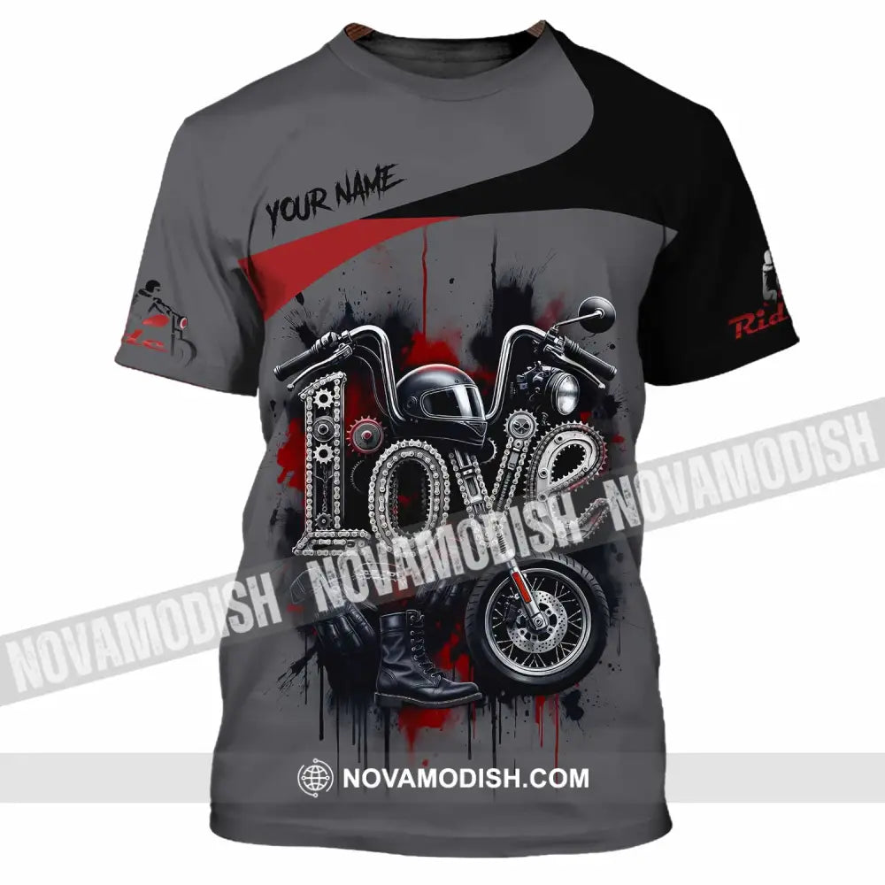 Unisex Shirt - Custom Love Rider 3D Shirt T-Shirt / S T-shirt