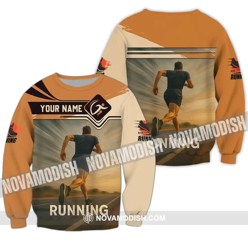 Unisex Shirt - Custom Love Running Shirt Long Sleeve / S T-shirt