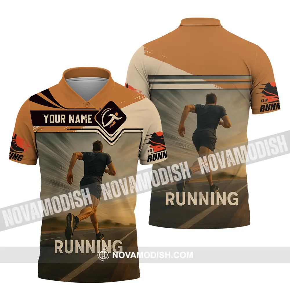 Unisex Shirt - Custom Love Running Shirt Polo Shirt / S T-shirt