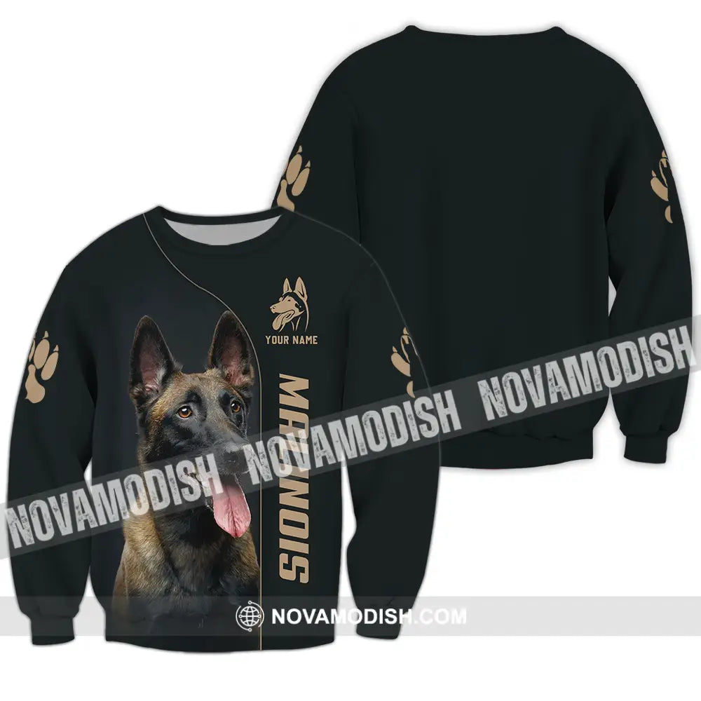 Unisex Shirt - Custom Malinois Pet Lover Shirt Long Sleeve / S T-shirt