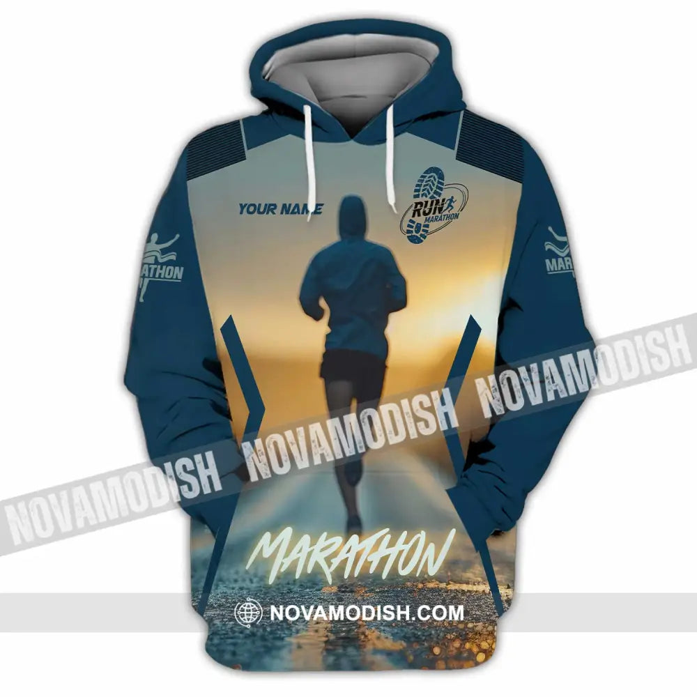 Unisex Shirt - Custom Marathon 3D Shirt Hoodie / S T-shirt