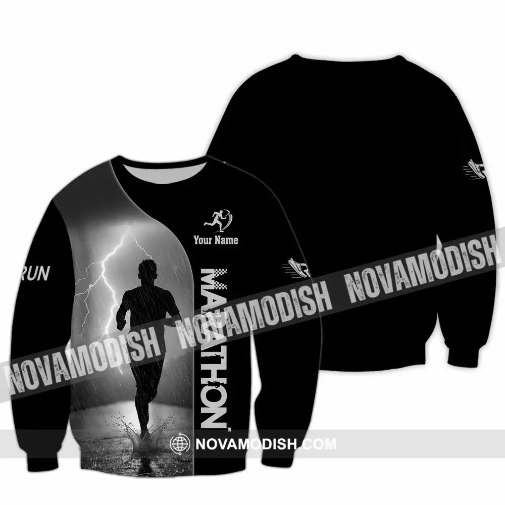Unisex Shirt - Custom Marathon 3D Shirt Long Sleeve / S T-shirt