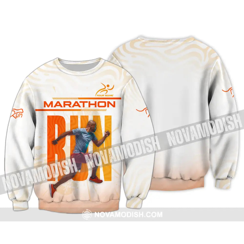 Unisex Shirt - Custom Marathon 3D Shirt Long Sleeve / S T-shirt