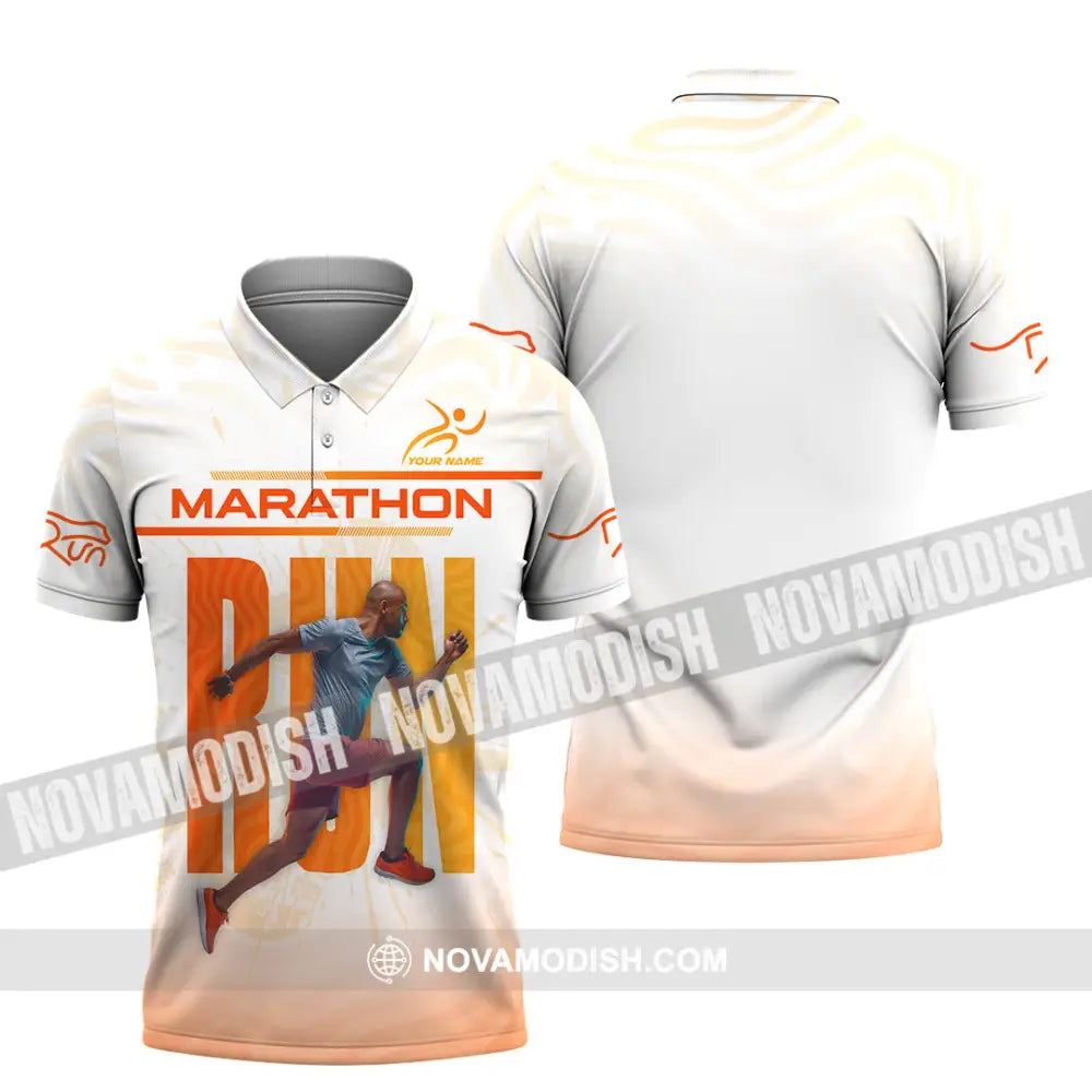 Unisex Shirt - Custom Marathon 3D Shirt Polo Shirt / S T-shirt