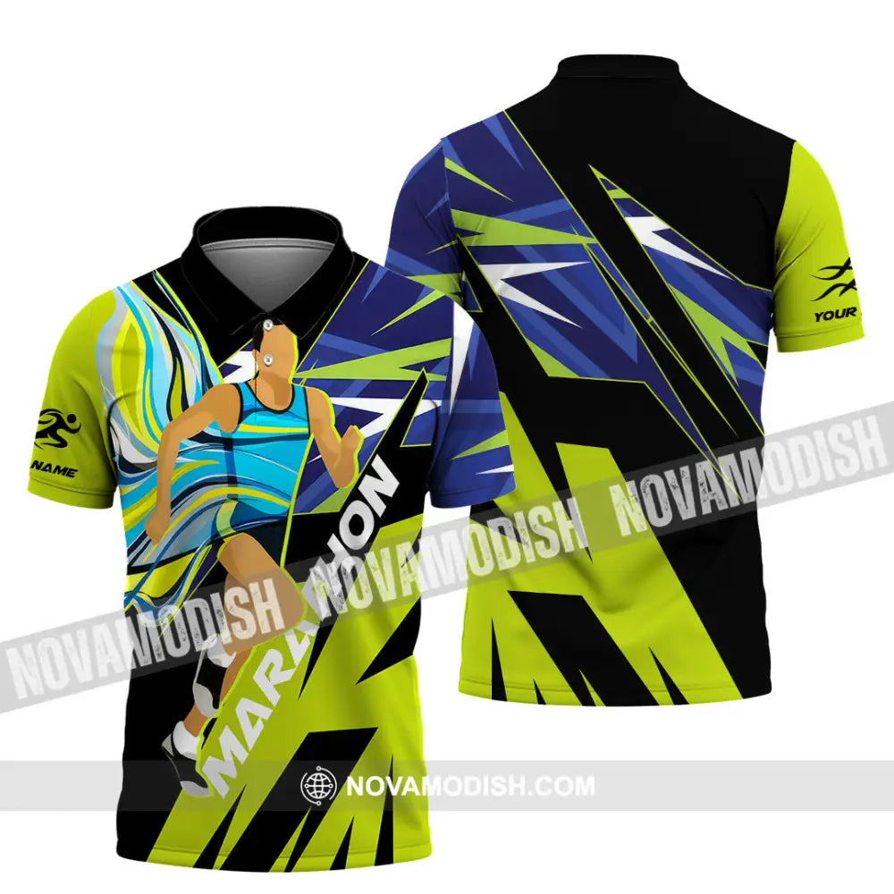 Unisex Shirt - Custom Marathon 3D Shirt Polo Shirt / S T-shirt