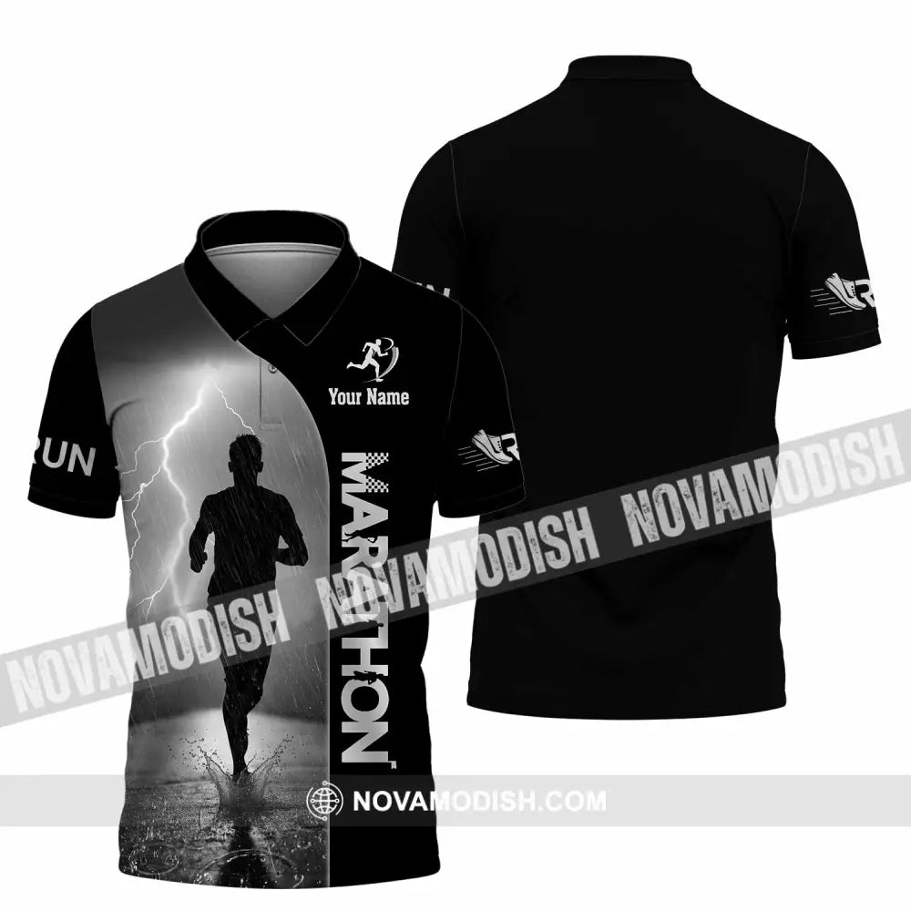 Unisex Shirt - Custom Marathon 3D Shirt Polo Shirt / S T-shirt