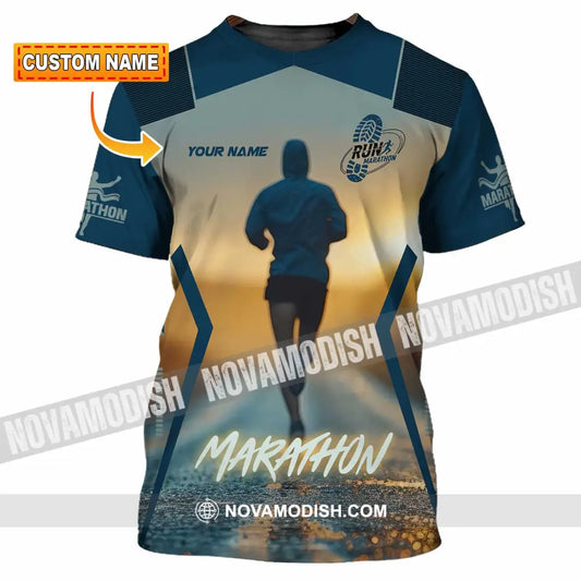Unisex Shirt - Custom Marathon 3D Shirt T-shirt