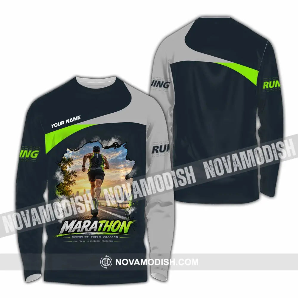 Unisex Shirt - Custom Marathon Shirt - Long Sleeve Shirt / S - T-shirt