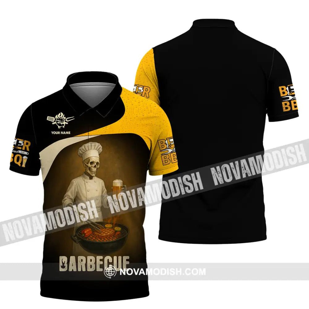 Unisex Shirt - Custom Master Chef Barbecue Shirt Polo Shirt / S T-shirt